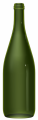 Botella de vidrio oscuro para vino EUROPA 1 L (1000 ml)