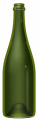 Botella de vidrio para cava y espumosos OPERA NATURA 75 CL