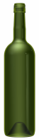 Empty wine bottle BD ELITE 75 CL BVS