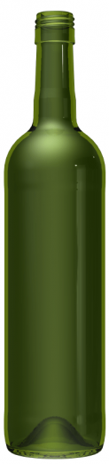 Botella de vidrio para vino BD LUX NATURA BVS 75 CL (750 ml)