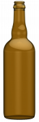 Returnable Glass beer bottle BRASSEUR 75 CL RET