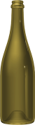 Botella de vidrio para cava y espumosos TRADITIONAL METHOD 75 CL