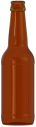 Glass beer bottle ABBEY 33 CL