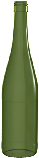 Empty wine bottle RHIN ART 75 CL LW BVS
